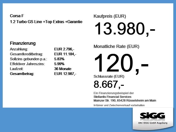 Opel Corsa 56.590 km 13.980 &euro; Augsburg 86179