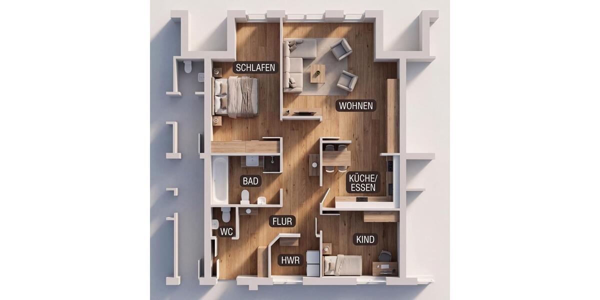 Etagenwohnung Lathen - 2 Zimmer, 110 m&sup2;, 185.000&euro; | Angebot:26563330