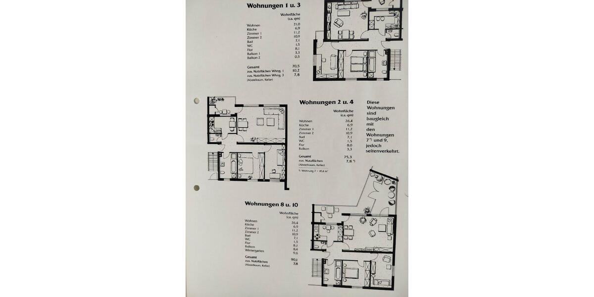 Hochparterre Braunschweig Südstadt- Rautheim- Mascherode - 3 Zimmer, 75 m&sup2;, 660&euro; | Angebot:26409838