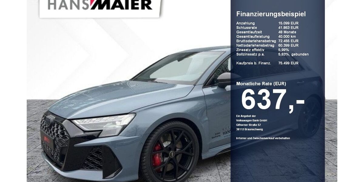 Audi RS3 7.276 km 67.999 &euro; Erding 85435