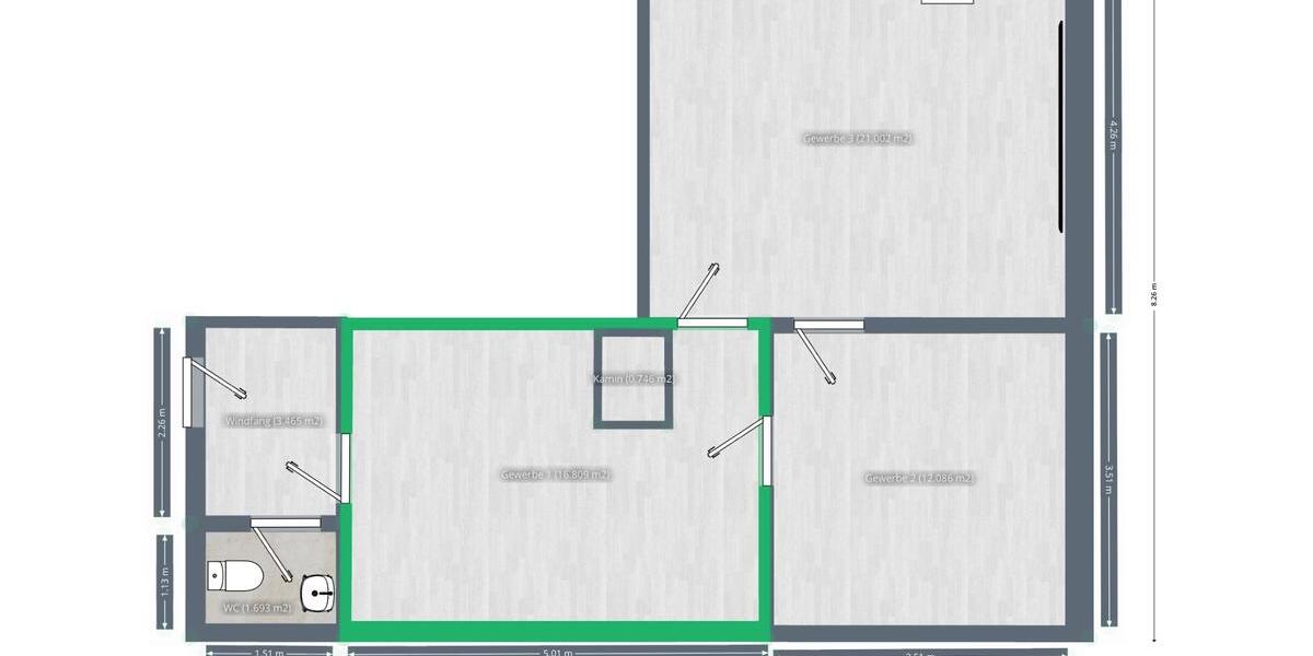 Gewerbeobjekt Schwalmtal - 756&euro; | Angebot:26424867