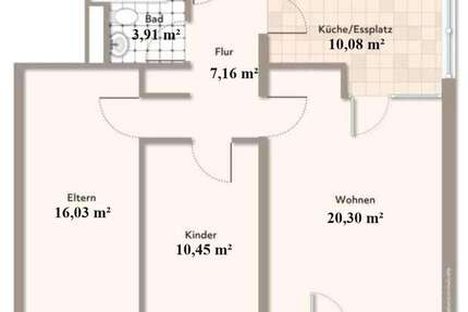 Wohnung zum Kaufen in Hanau 210.000 € 72.35 m² 3 zimmer