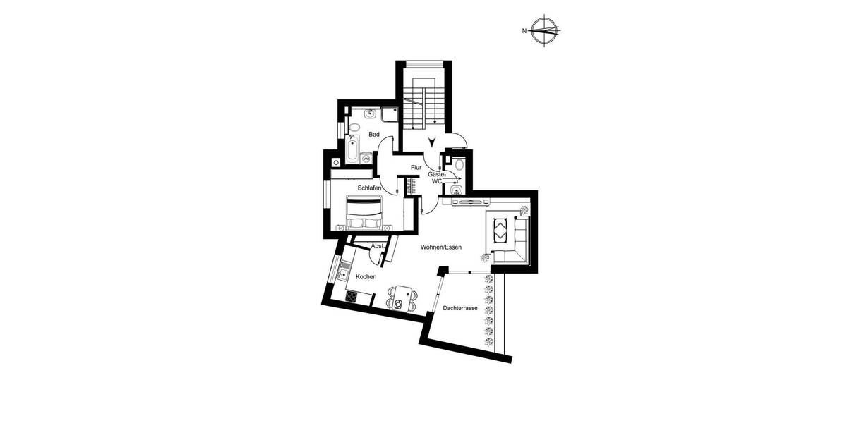 Etagenwohnung Reinbek - 2 Zimmer, 77 m&sup2;, 360.000&euro; | Angebot:26583420
