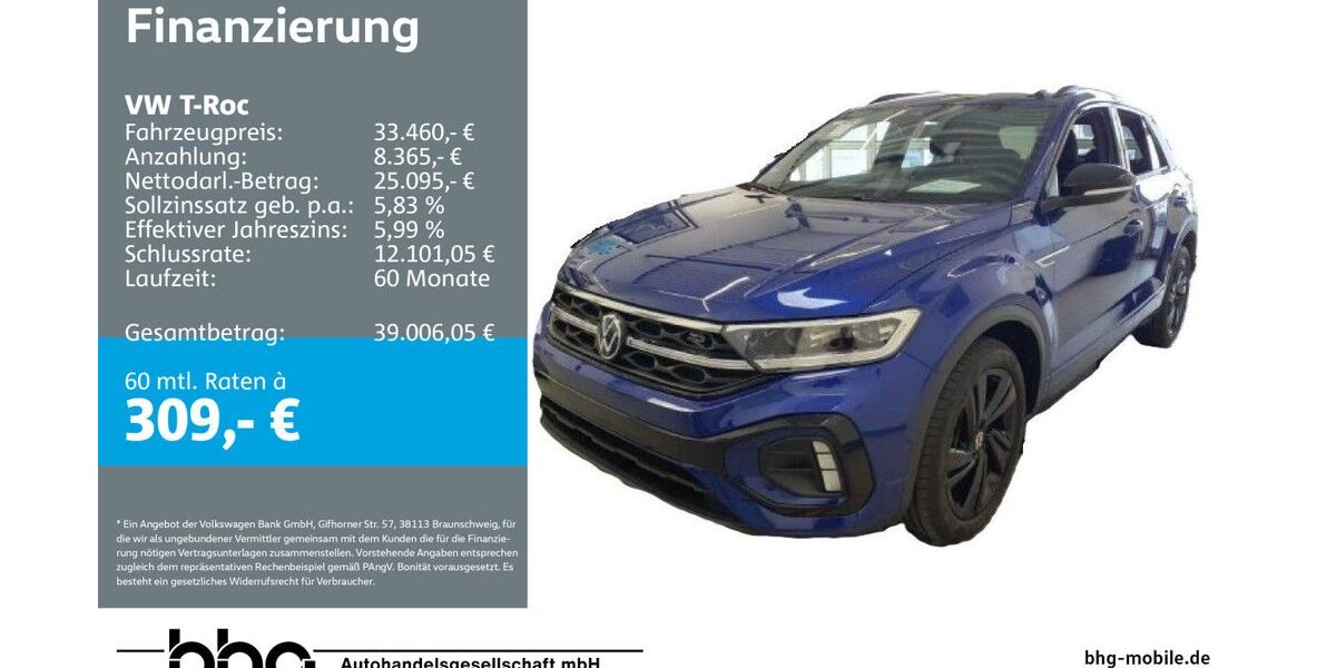 VW T-Roc 17.470 km 33.460 &euro; Rottweil 78628