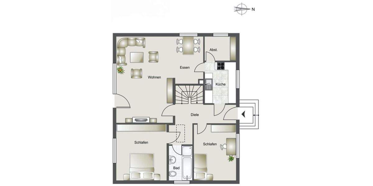 Traumhafter Bungalow mit großem Garten und Garage 4 zimmer