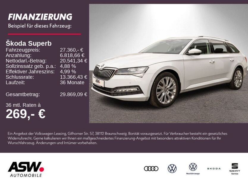 Skoda Superb 77.500 km 27.360 € Weinsberg 74189