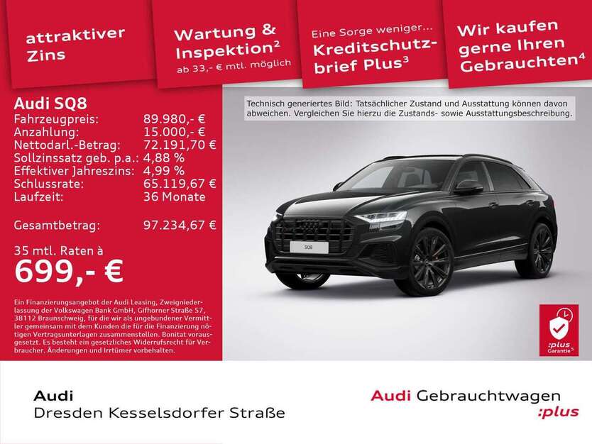 Audi SQ8 41.926 km 89.980 € Dresden 01169