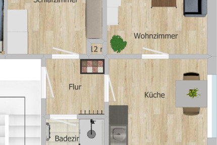 Wohnung Treffurt - 2 Zimmer, 43 m&sup2;, 371&euro; | Angebot:25157194