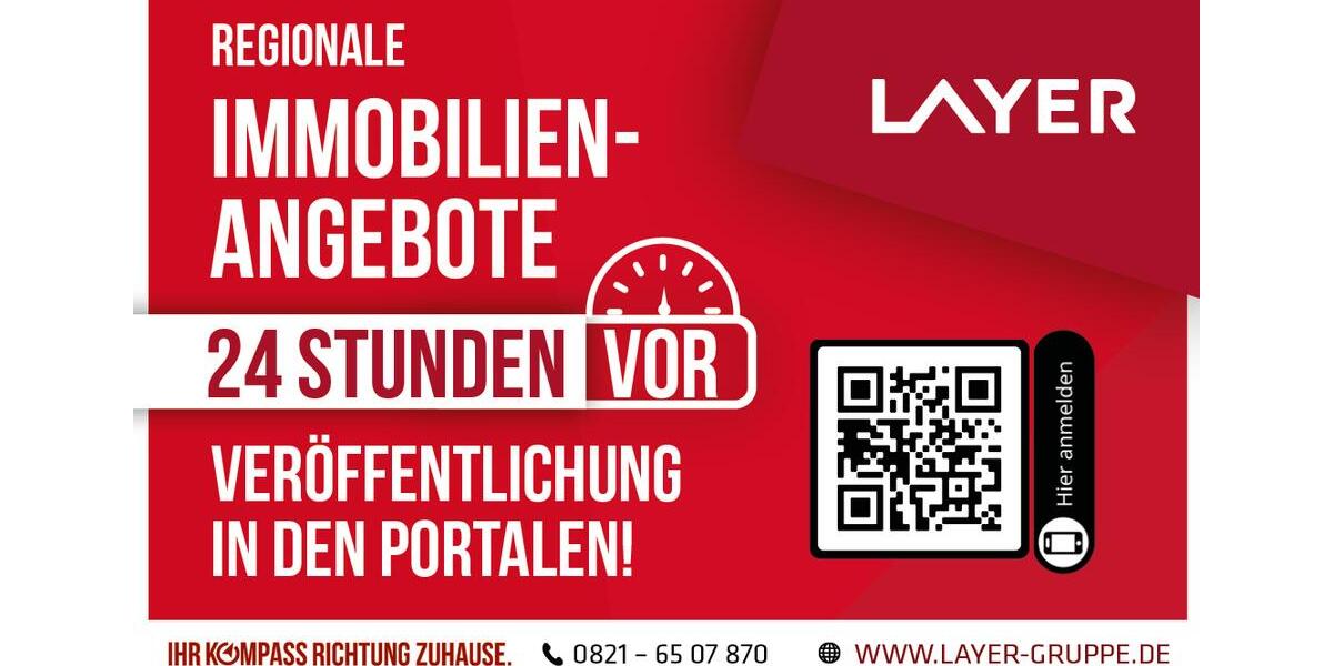 Erdgeschoßwohnung Wehringen - 1.5 Zimmer, 53 m&sup2;, 749&euro; | Angebot:24523374