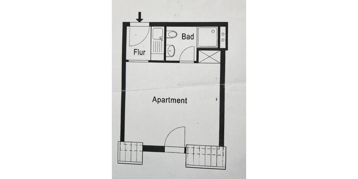Dachgeschoßwohnung Dortmund Huckarde - 1 Zimmer, 20 m&sup2;, 45.000&euro; | Angebot:25591051