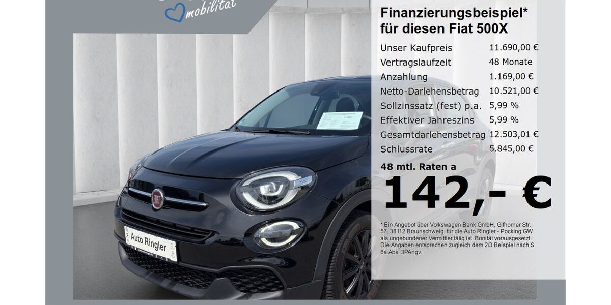 Fiat 500X 81.153 km 11.690 &euro; Pocking 94060