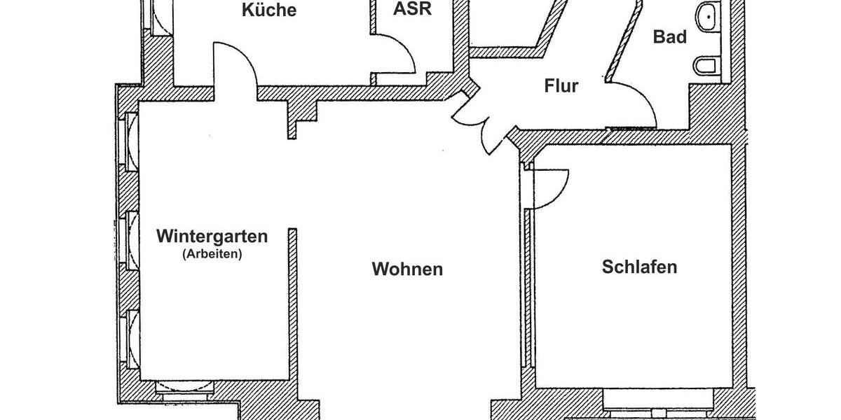 Erdgeschoßwohnung Riesa Neuweida - 3 Zimmer, 91 m&sup2;, 548&euro; | Angebot:26463159