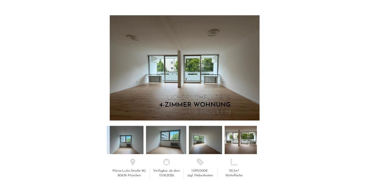 Etagenwohnung München Maxvorstadt - 4 Zimmer, 112 m&sup2;, 1.095.000&euro; | Angebot:27120478