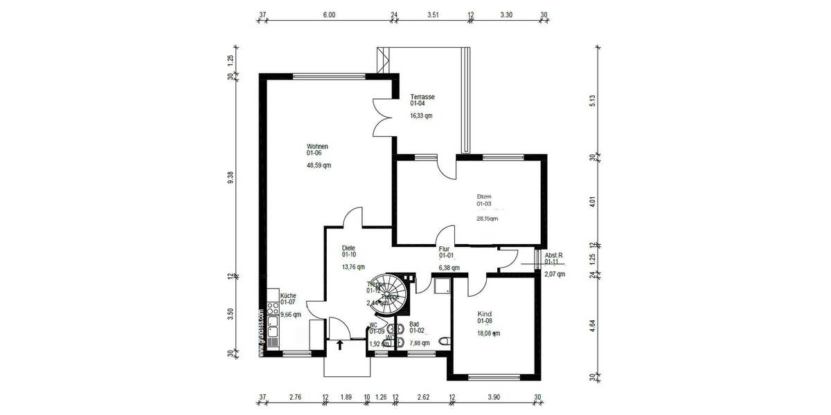 Reihenendhaus Wiesbaden Breckenheim - 6 Zimmer, 253 m&sup2;, 739.000&euro; | Angebot:26851616
