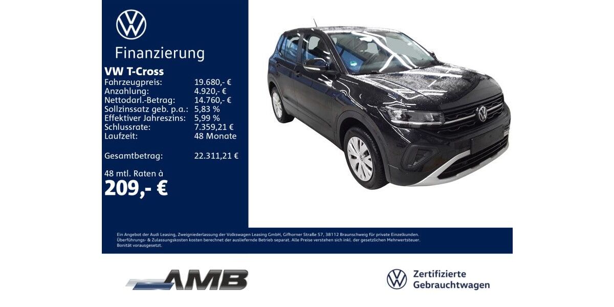 VW T-Cross 11.990 km 19.680 &euro; Borna 04552