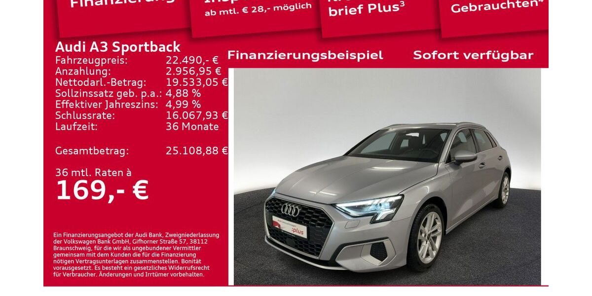 Audi A3 53.260 km 22.490 &euro; Berlin 12489