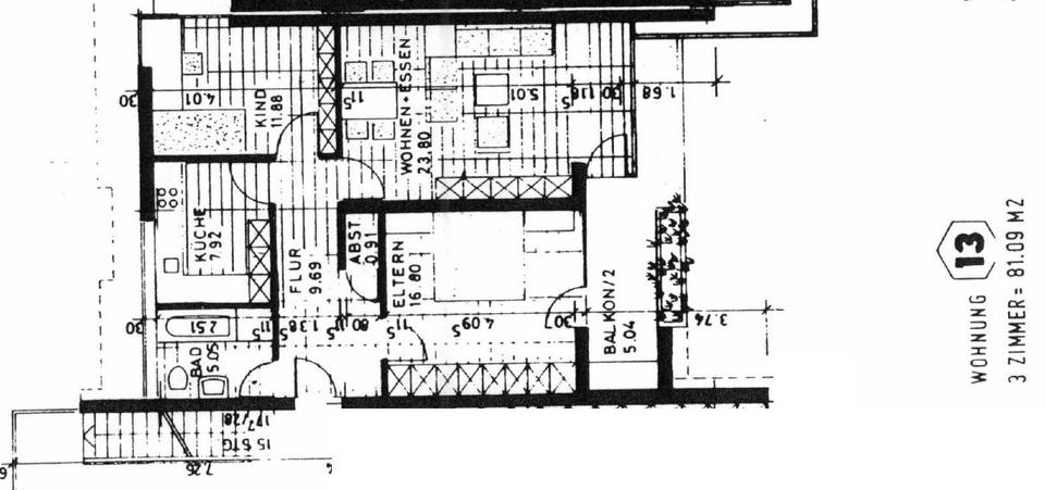 Etagenwohnung Ohlsbach - 3 Zimmer, 81 m&sup2;, 260.000&euro; | Angebot:27020424