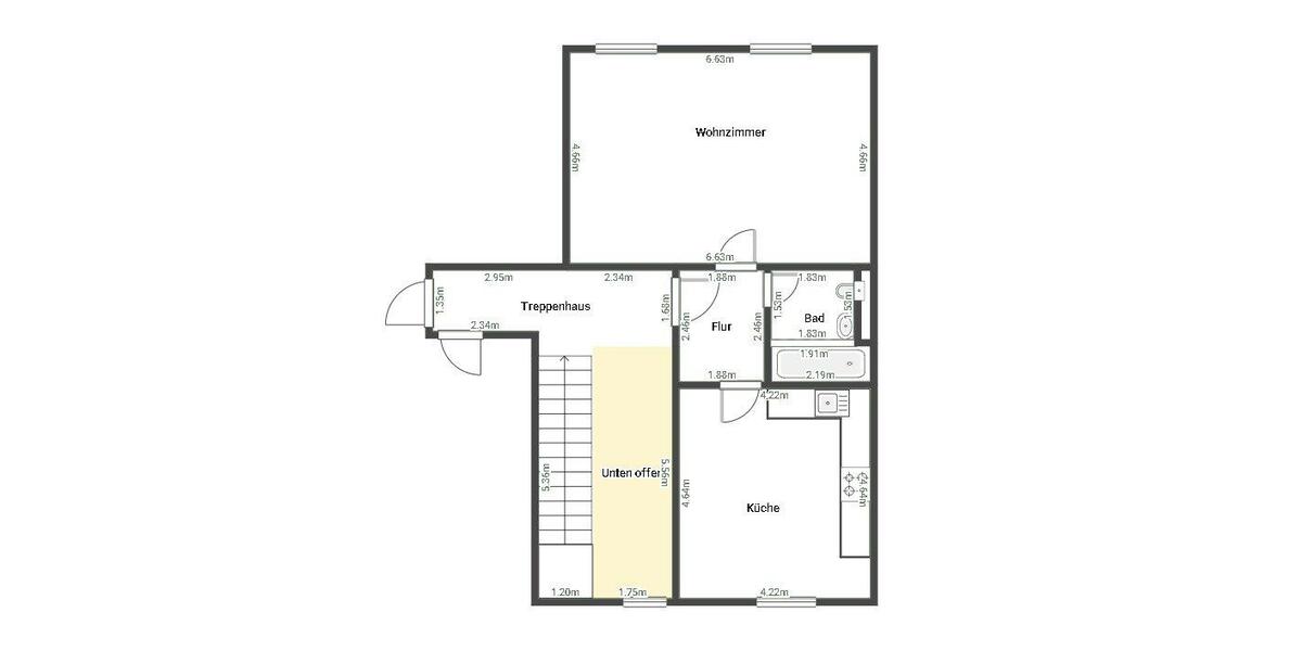 Dachgeschoßwohnung Wolfratshausen - 1.5 Zimmer, 42 m&sup2;, 265.000&euro; | Angebot:27114924