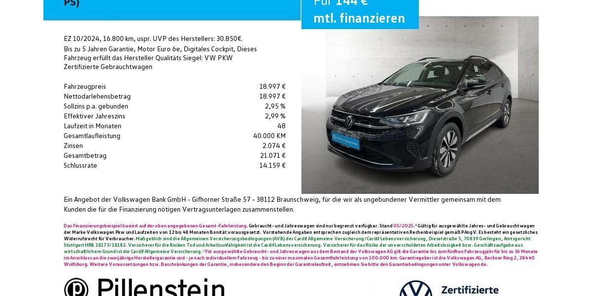 VW Taigo 16.800 km 18.708 &euro; Neustadt/Aisch 91413