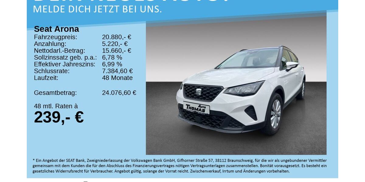 Seat Arona 17.684 km 20.780 &euro; Hennef 53773