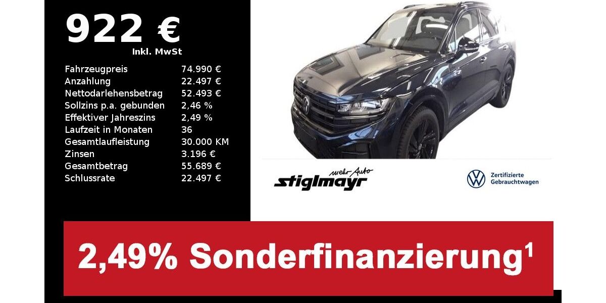 VW Touareg 23.238 km 74.990 &euro; Pfaffenhofen/Ilm 85276