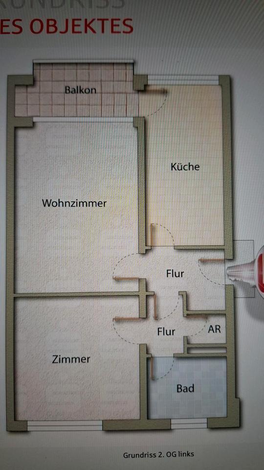 Gemütliche 2 Zimmer Wohnung - für Singles oder Paare