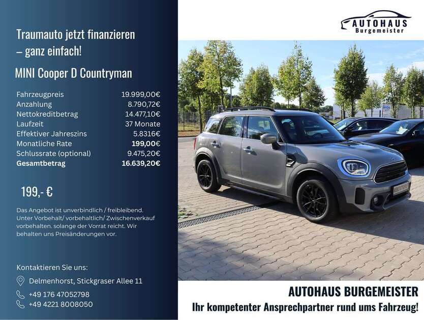 Mini One D Countryman 112.850 km 19.999 € Delmenhorst 27751