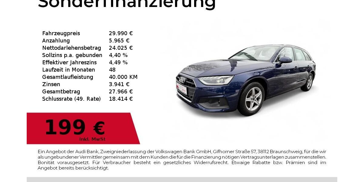 Audi A4 57.139 km 27.290 &euro; Dessau-Roßlau 06844