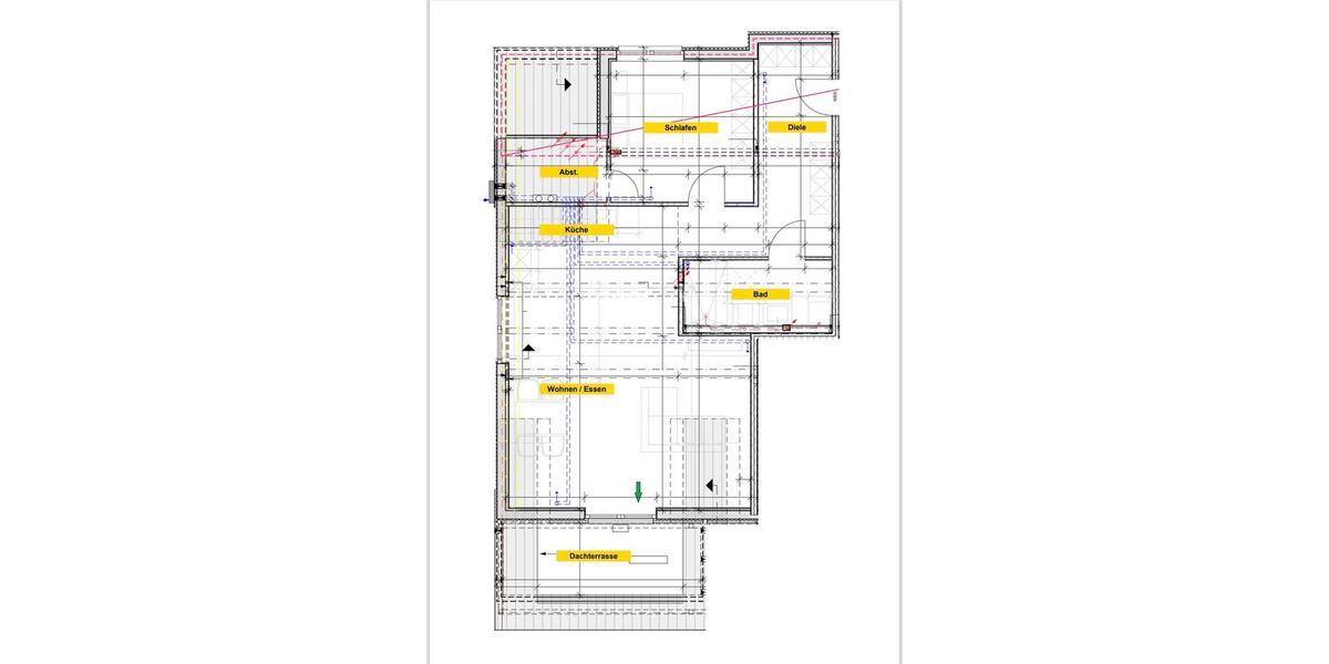 Erstbezug kernsanierte Dachgeschosswohnung mit Sonnenterrasse 2 zimmer
