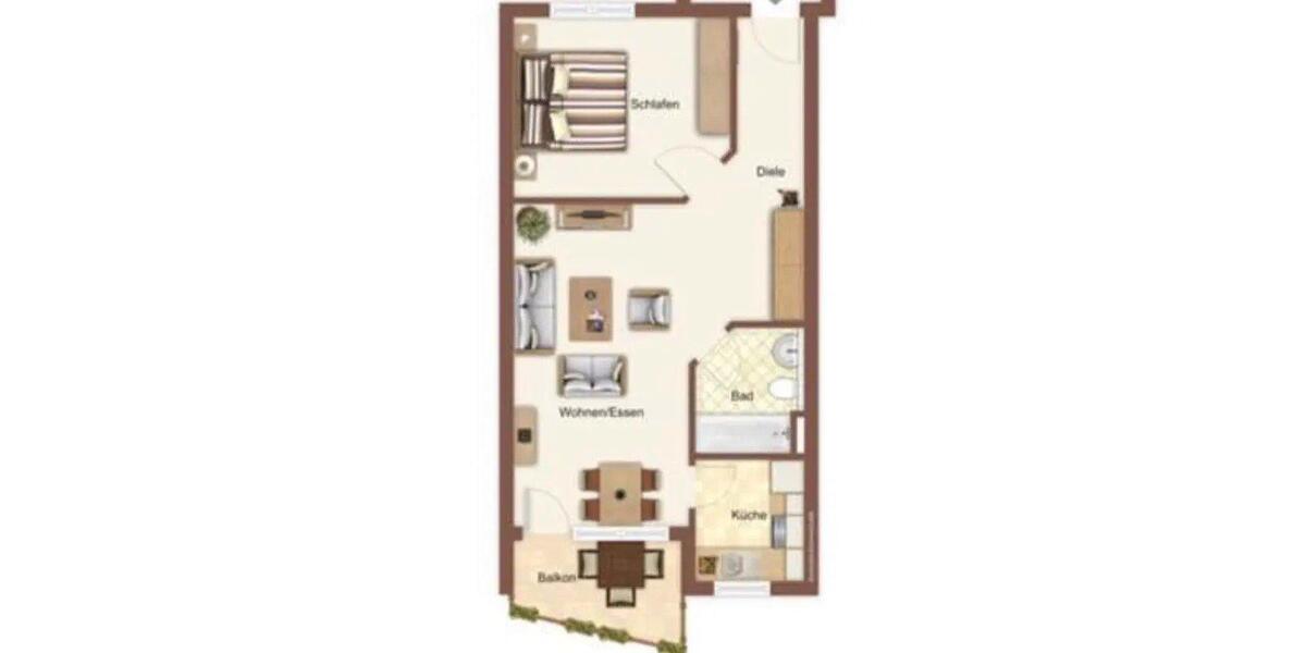 Etagenwohnung Welzheim - 2 Zimmer, 50 m&sup2;, 179.000&euro; | Angebot:26791308