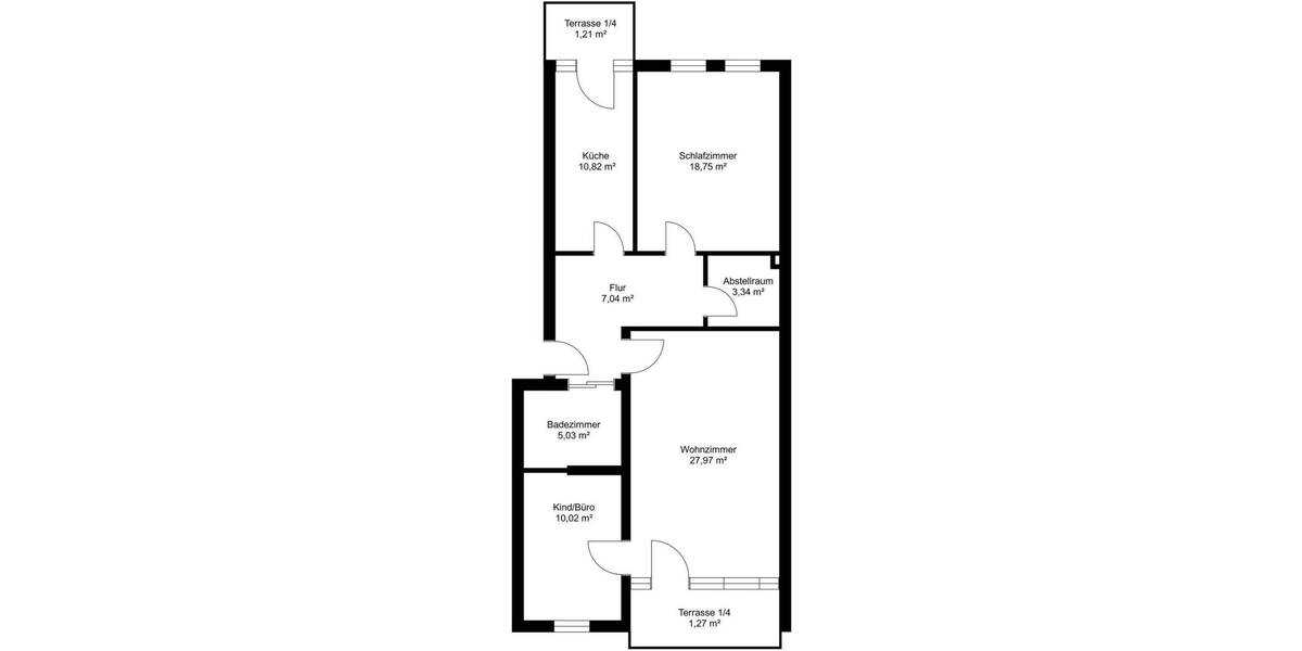 Etagenwohnung Cham - 3 Zimmer, 90 m&sup2;, 259.000&euro; | Angebot:25997370