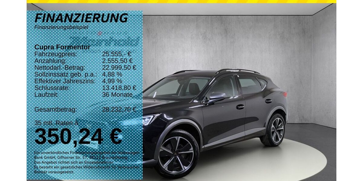 Cupra Formentor 22.450 km 25.555 &euro; Auerbach/Rebesgrün 08209
