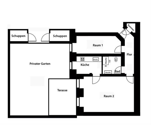 Erdgeschoßwohnung Berlin Mitte - 2 Zimmer, 65 m&sup2;, 349.000&euro; | Angebot:26977919