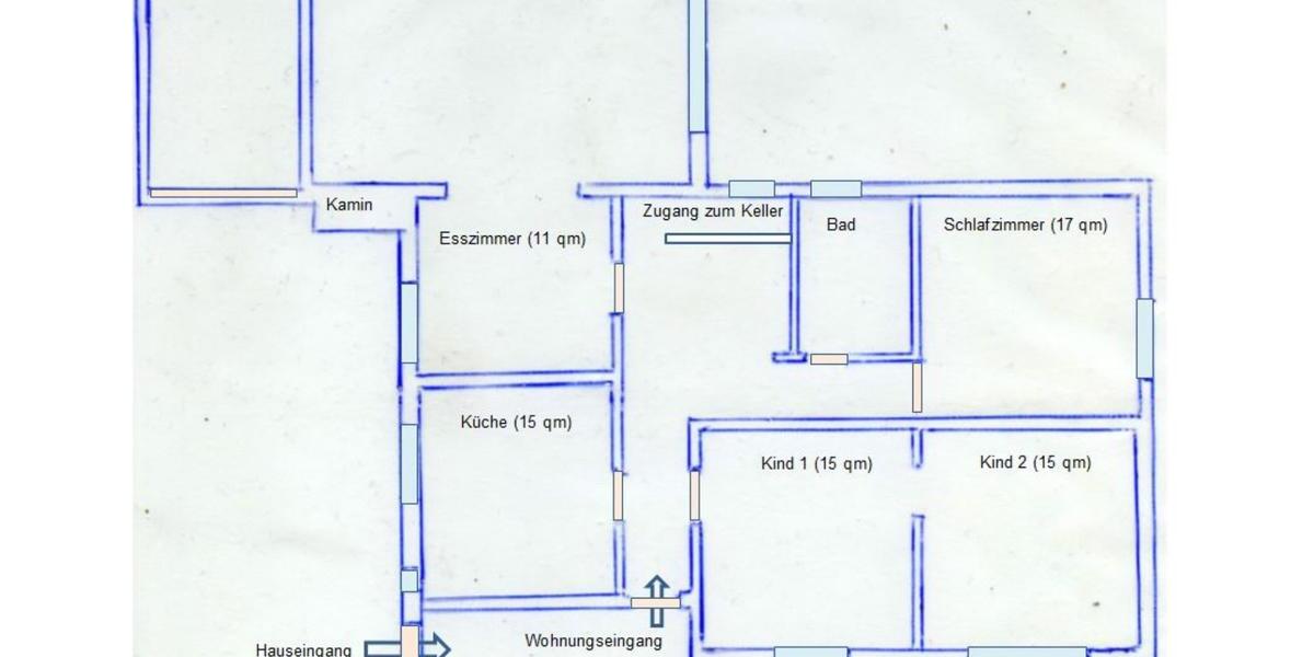Erdgeschoßwohnung Wolfsburg Alt-Wolfsburg - 4 Zimmer, 125 m&sup2;, 1.250&euro; | Angebot:17370893