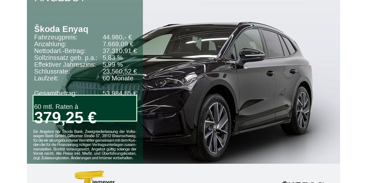 Skoda Enyaq 18.499 km 44.560 &euro; Bochum 44809