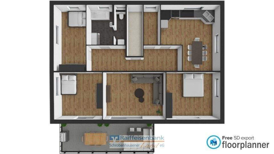 Etagenwohnung Schrobenhausen / Hörzhausen Hörzhausen - 4 Zimmer, 147 m&sup2;, 500.000&euro; | Angebot:25705619