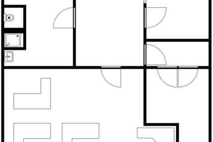 Gewerbefläche zur Miete – 120 m² im Erdgeschoss, zentrale Lage AA zimmer