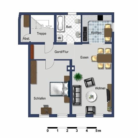 Etagenwohnung Bad Kissingen - 2 Zimmer, 69 m&sup2;, 560&euro; | Angebot:26534785