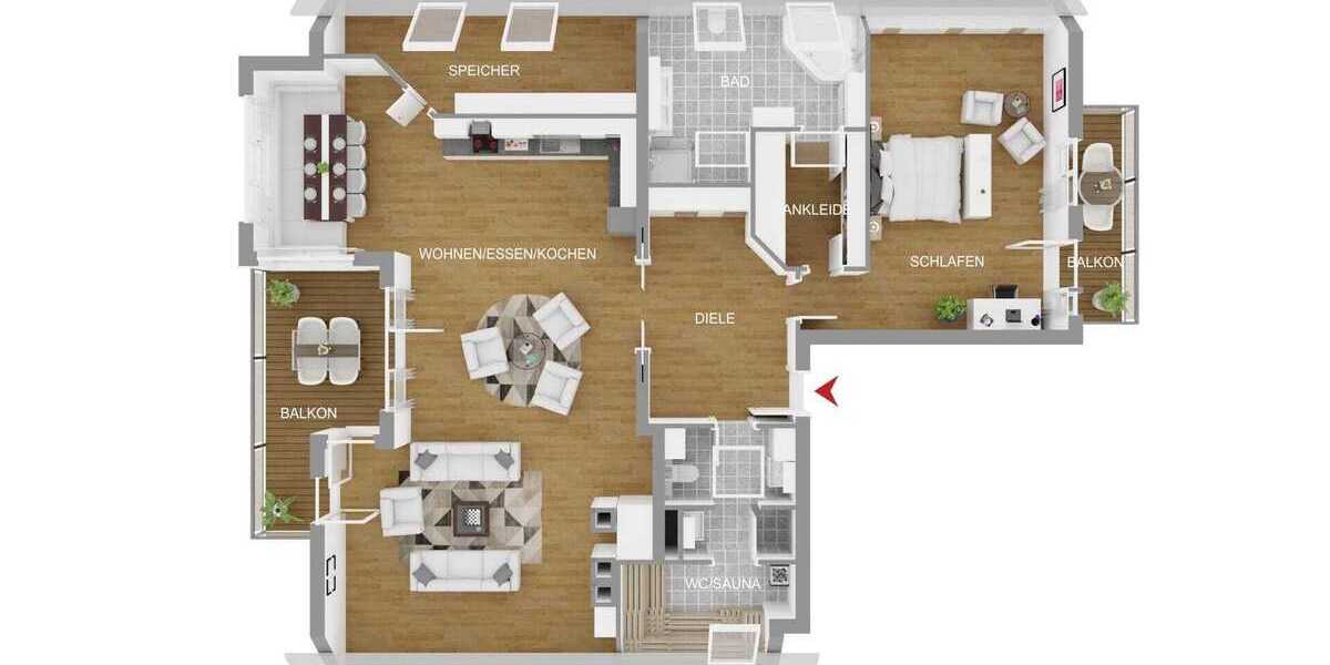 Etagenwohnung Gmund - 2 Zimmer, 158 m&sup2;, 2.770.000&euro; | Angebot:20967730