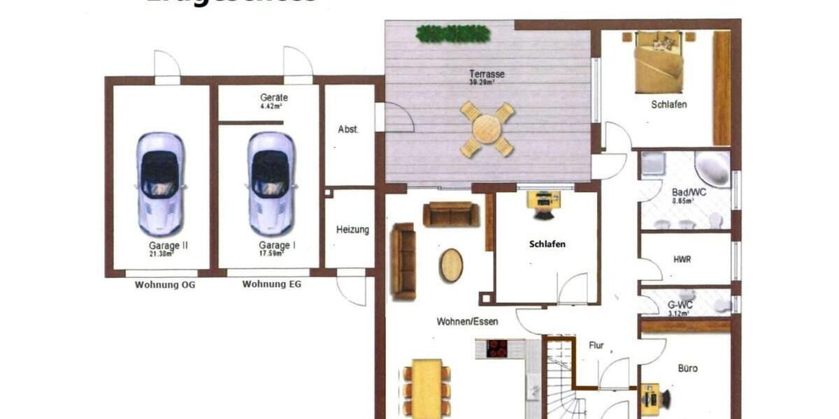 Sanierte Erdgeschosswohnung mit Garten zu vermieten 5 zimmer