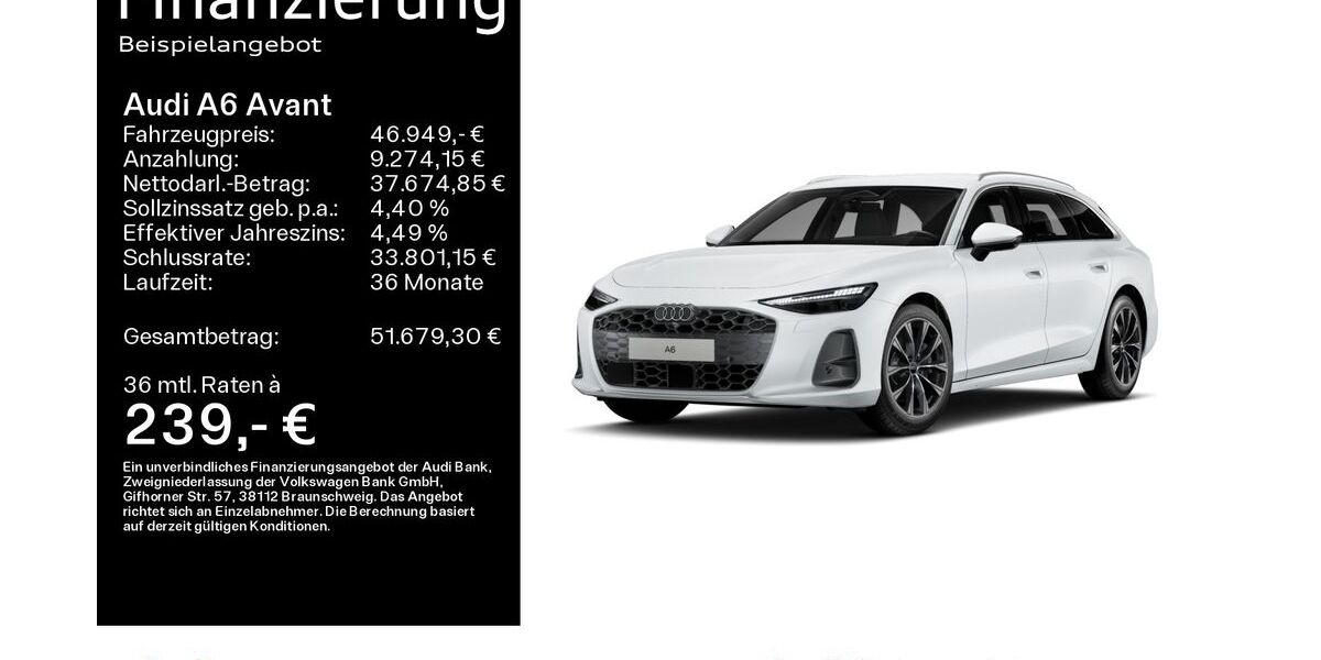 Audi A6 27.600 km 46.949 &euro; Hanau 63452