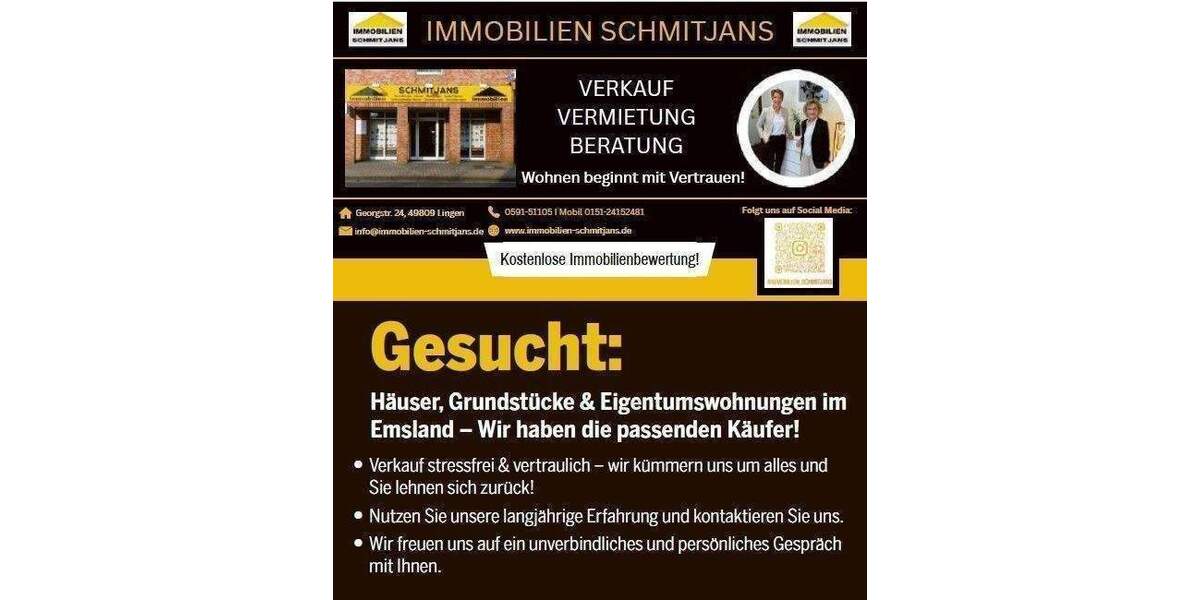 Etagenwohnung Freren - 3 Zimmer, 75 m&sup2;, 590&euro; | Angebot:26568906