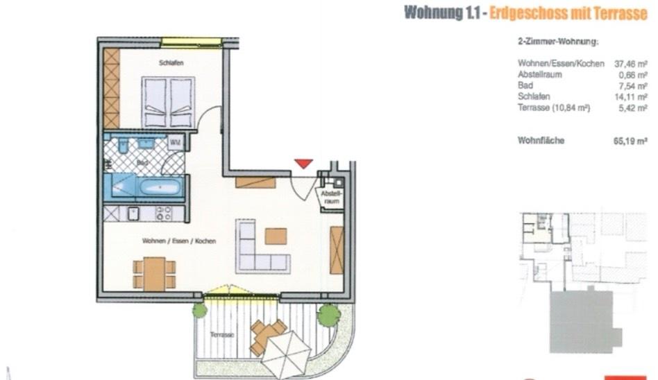 2 Zimmer Wohnung mit Terrasse in WÜ-Frauenland 2 zimmer