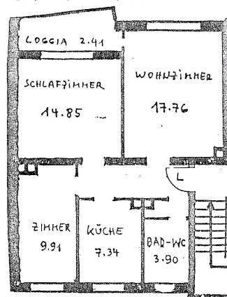 Etagenwohnung Ingolstadt Südost - 3 Zimmer, 60 m&sup2;, 280.000&euro; | Angebot:26336546