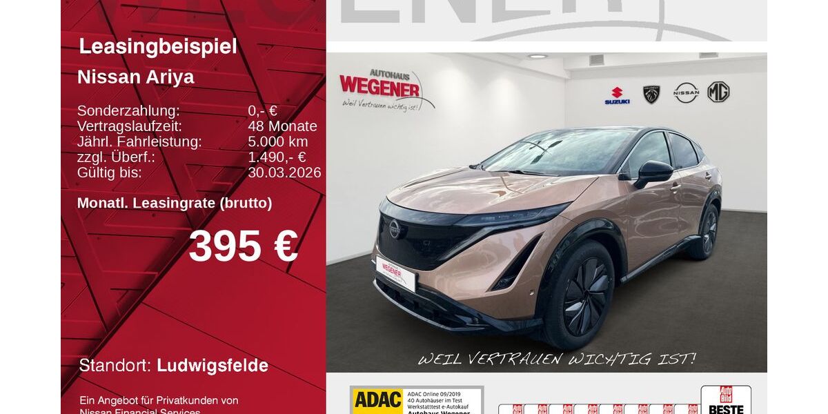 Nissan Ariya 34.500 km 32.720 &euro; Ludwigsfelde 14974