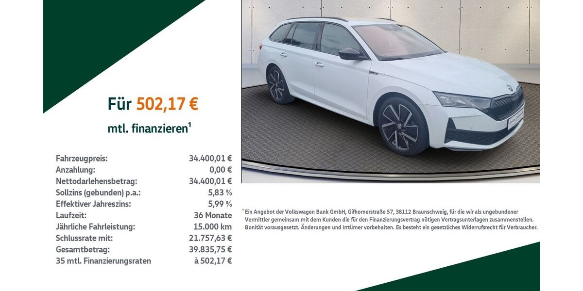 Skoda Octavia 45.000 km 34.400 &euro; Sonneberg 96515