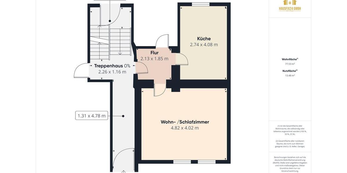 Erdgeschoßwohnung Schönebeck (Elbe) - 1 Zimmer, 41 m&sup2;, 369&euro; | Angebot:26019083