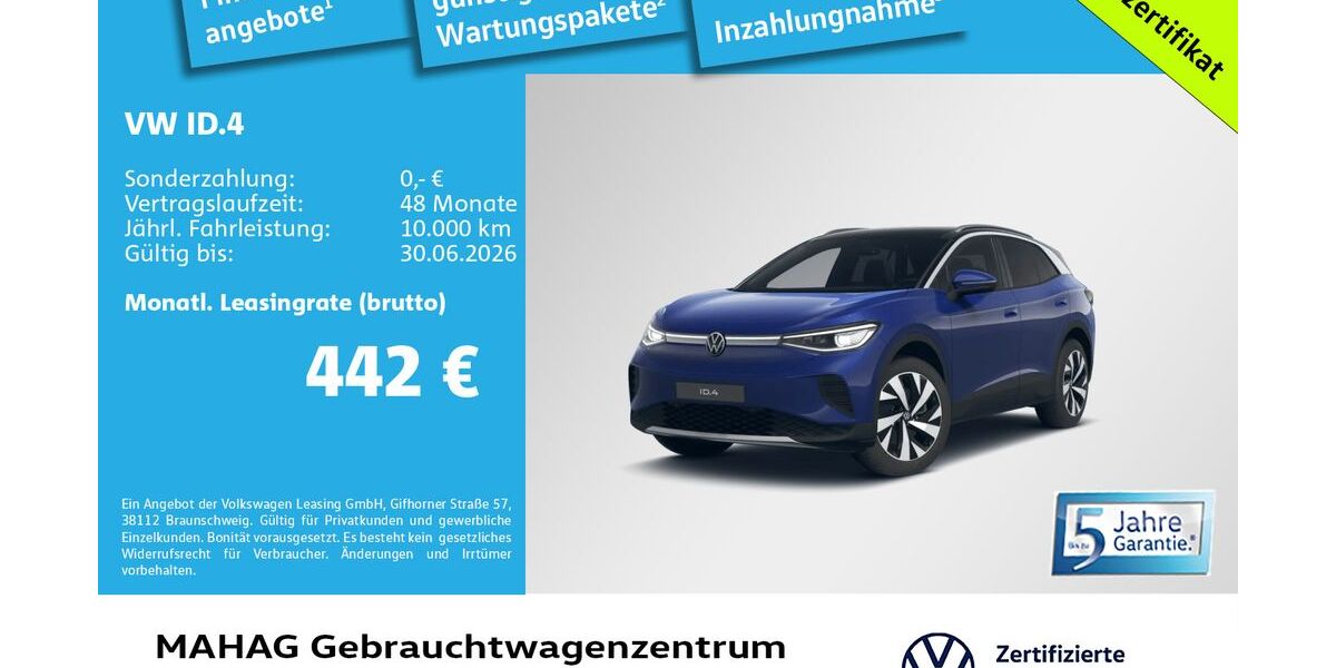 VW ID.4 12.427 km 44.980 &euro; München 80935