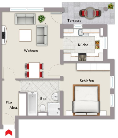 Etagenwohnung Dresden Loschwitz/Wachwitz - 2 Zimmer, 55 m&sup2;, 130.000&euro; | Angebot:25537304