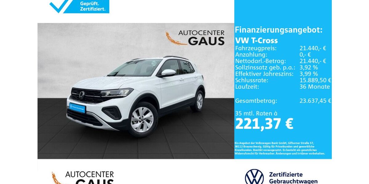 VW T-Cross 6.921 km 21.440 &euro; Bielefeld 33699